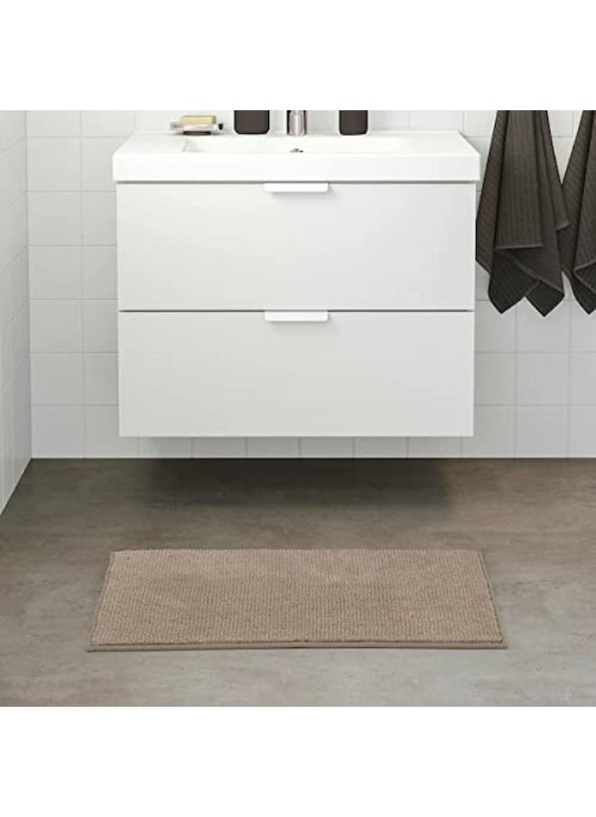 Ikea - Bath Mat 50x80cm -Dark Beige - Image 1