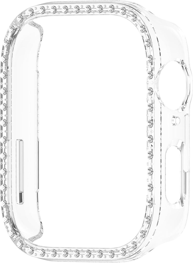 Cover Bling Case Compatible With Huawei Watch Fit 3, Hard PC Frame With Out Screen Only Frame Case, Crystal Diamonds Bumper Cover for Women Girls, Slim Protective (Gold) - Image 3