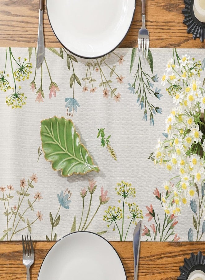 Siilues Spring Summer Table Runner, Spring Table Decorations Flower Spring Runner for Table Seasonal Spring Holiday Decor for Indoor Outdoor Dining Table Decorations (13'' x 72'') - Image 5