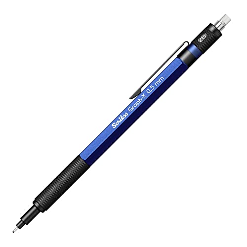 Scrikss 0.5mm Mechanical Clutch Lead Pen Pencil Blue Body Graph-X Series Eraser Included - Image 4