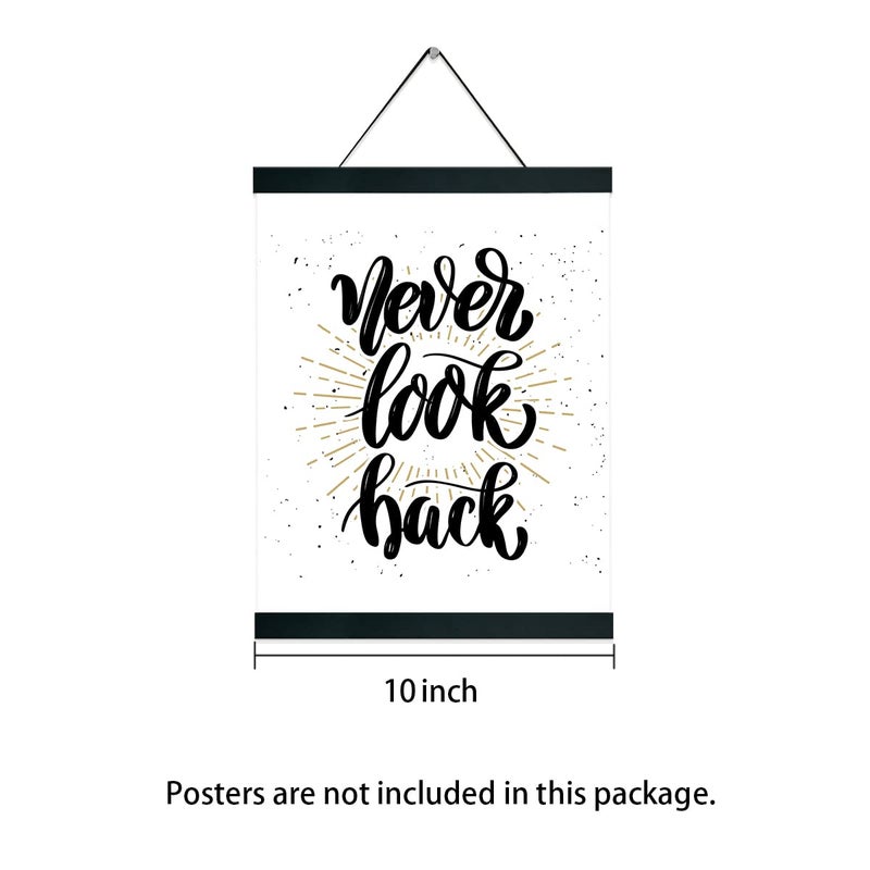 Magnetic Poster Hanger Frame In black 3 pack  10x18 10x16 10x12 Poster Frame Wooden Magnetic Hanging Kit for Walls Map Canvas Artwork  - Image 5