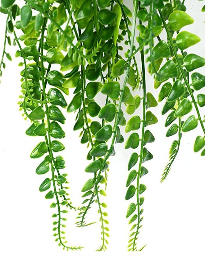 HOOTO 2 pcs Artificial Hanging Ferns Plants Vine Fake Ivy Boston Fern Hanging Plant Outdoor UV Resistant Plastic Plants (Green) ﻿ - Image 5