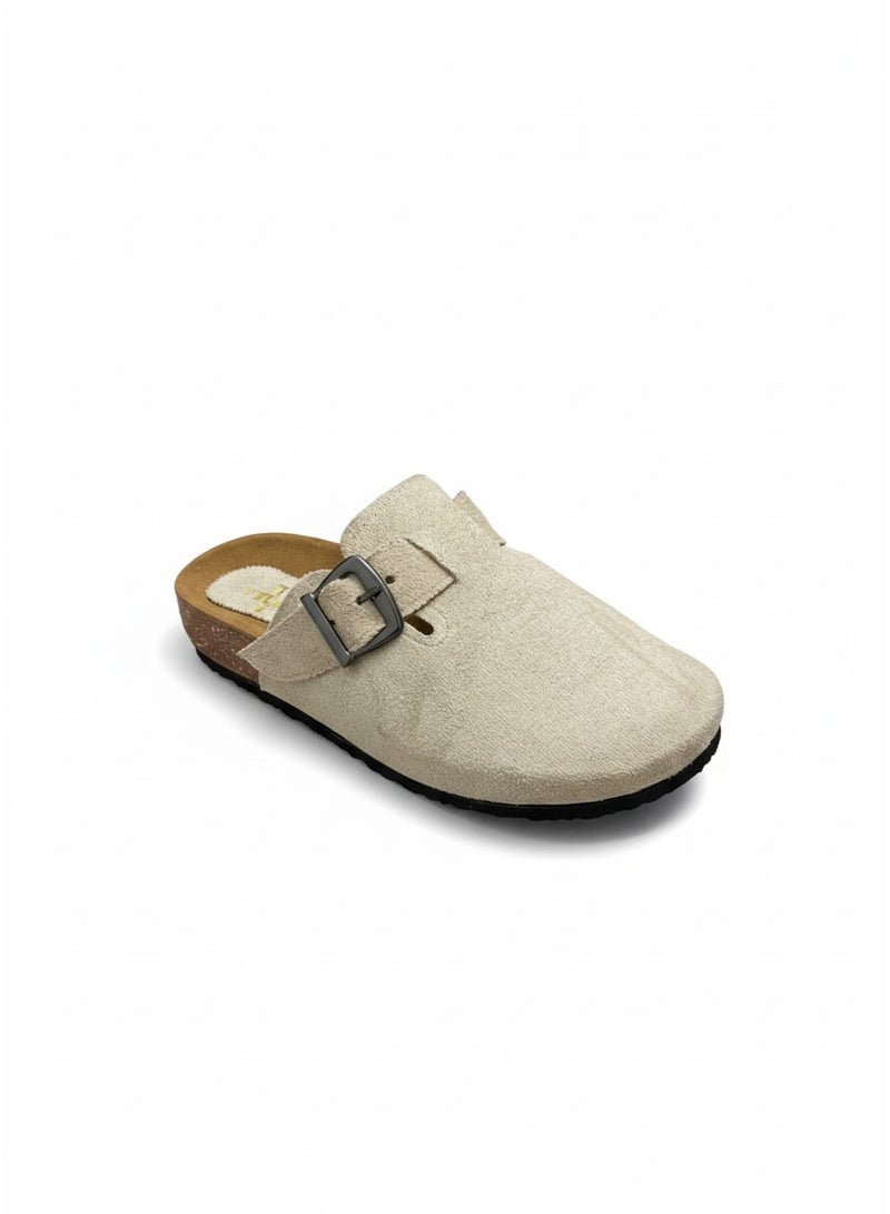 Vbranda Comfortable Mule with side buckle SF-72-BEIGE - Image 4