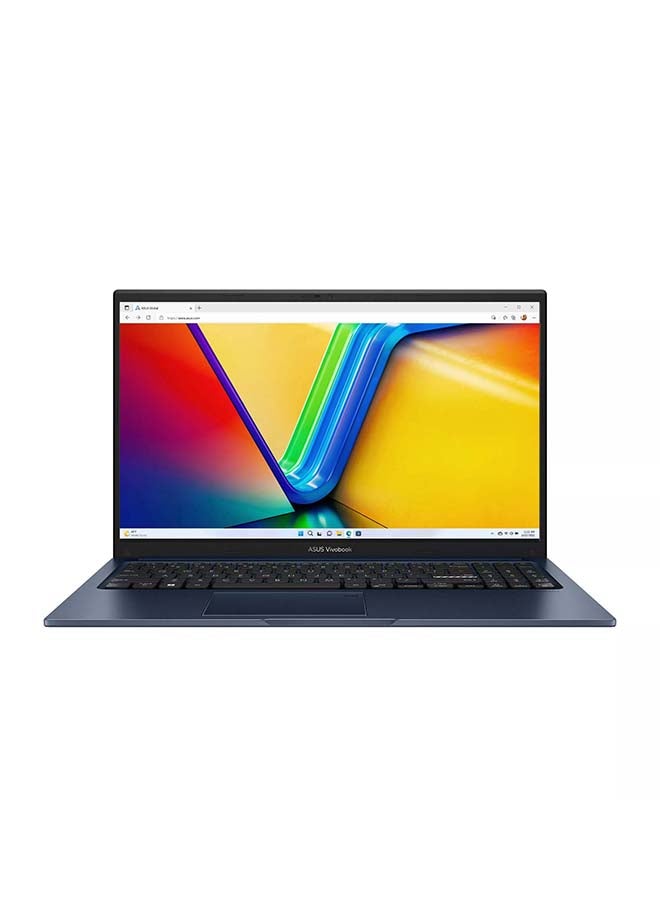 ASUS Vivobook Laptop With 15.6 Inch Full HD (1920x1080) Display, Core 5-120U Processor/8GB RAM DDR5/512GB SSD/DOS(Without Windows)/ English/Arabic Blue - Image 1
