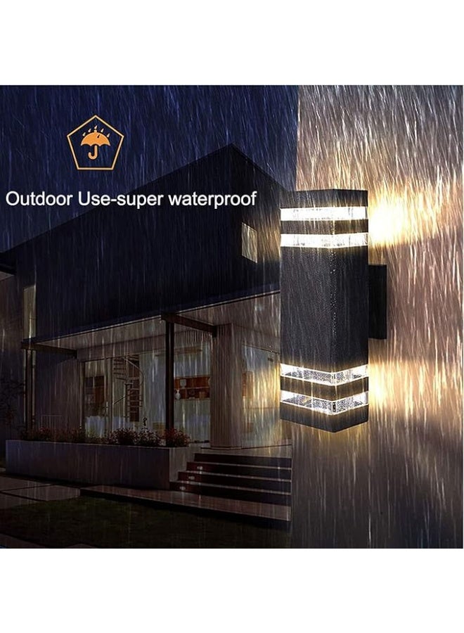 12 Inch Square LED Lights, 14W 4000K White Outdoor Wall Light, Aluminum Body, Waterproof, IP65, LED Porch Light for Home, Patio, Garage, Garden - Image 1