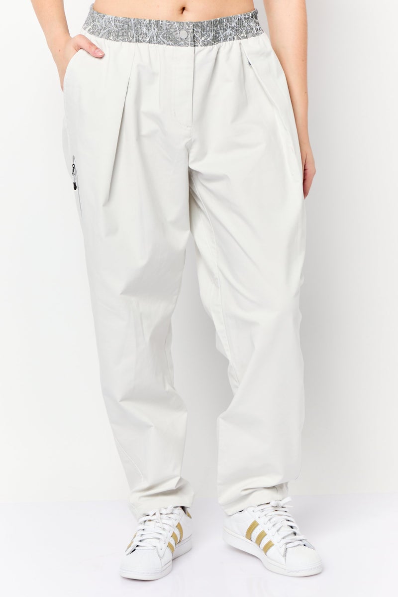 Adidas Women Sportswear Fit Outdoor Track Pants, Light Grey  - Image 1