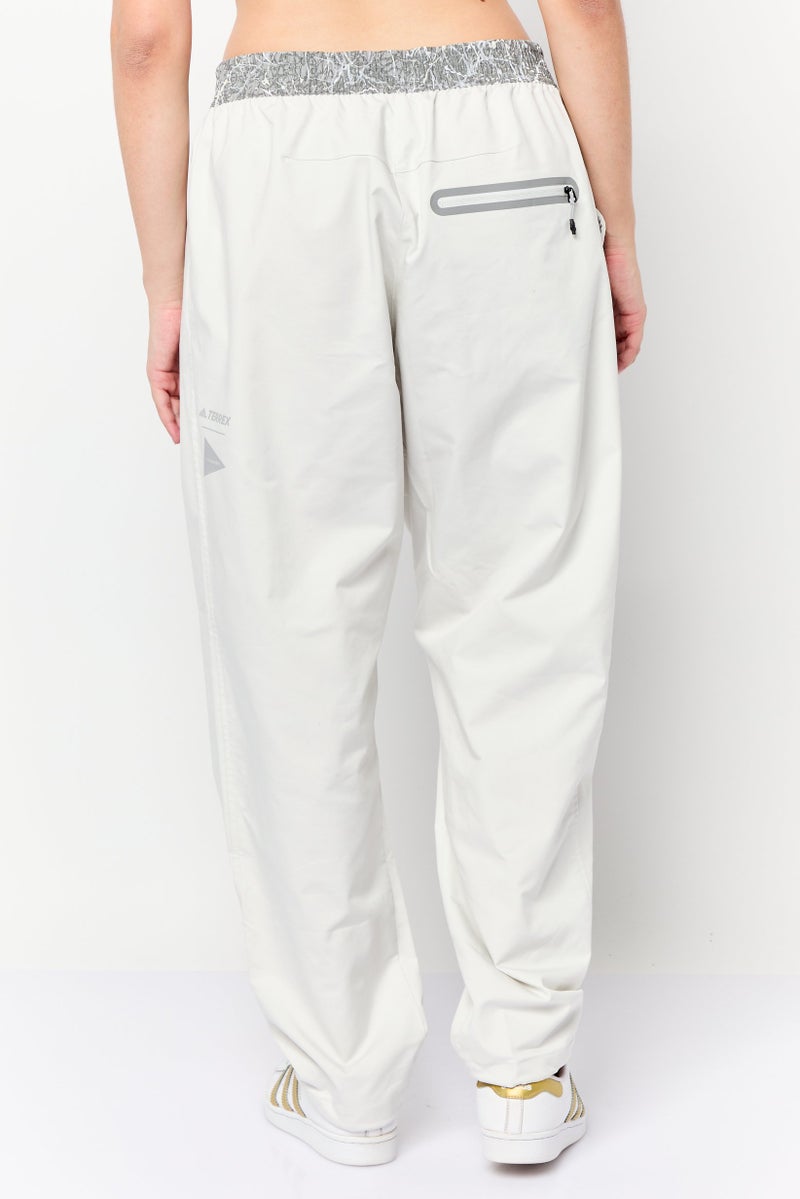 Adidas Women Sportswear Fit Outdoor Track Pants, Light Grey  - Image 4
