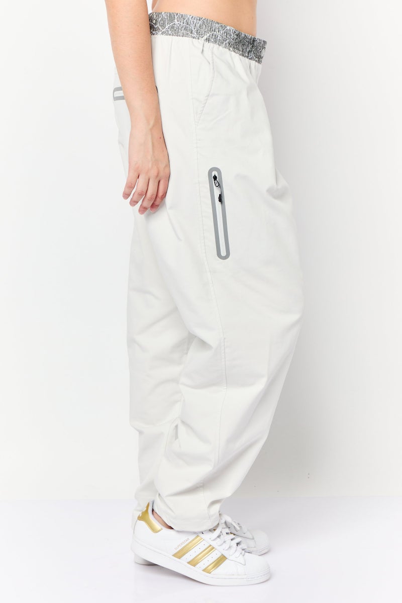 Adidas Women Sportswear Fit Outdoor Track Pants, Light Grey  - Image 3