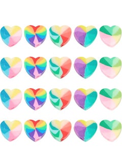 1 Box 100Pcs Handmade Heart Shape Polymer Clay Beads Loose Polymer Clay Beads for DIY Jewelry Crafts Supplies Material: Polymer Clay Color: Mixed color Feature: ❤[PREMIUM MATERIAL]: The handmade making beads are made of polymer clay materials with beautiful colors, smooth surface, exquisite appearance, you can enjoy safe and fun craft making with your family and friends. Size: Size: Heart Beads: about 9mm long, 10mm wide, 4mm thick, hole: 1.5mm, 5 colors, 20pcs/color, 100pcs; Container: 4.2x6.7cm, city: 80ml(2.7 fl. oz), 1pc.