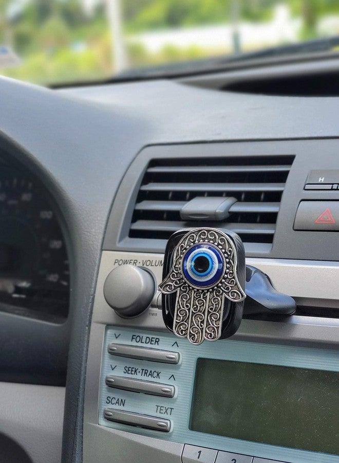LUCKBOOSTIUM Hamsa Hand Charm Magnet - for Fridge, Office, & Kitchen - Evil Eye Protection and Good Luck Symbol - Decorations & Home Accessories - Multi-Use Metal Alloy Magnet (Silver Hamsa 1 Eye) - Image 3