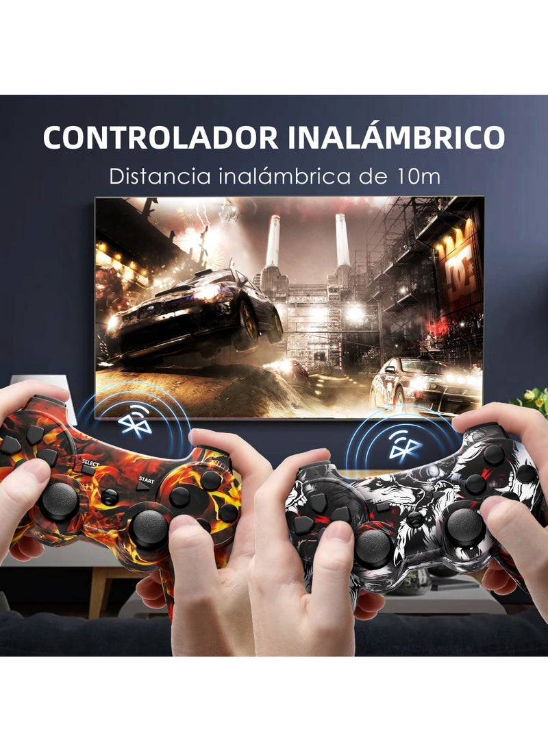 Wireless Controller for PS3 Support Double Vibration 6-Axis Motion Compatible with PS 3/Pc Black And Yellow 2 Pieces