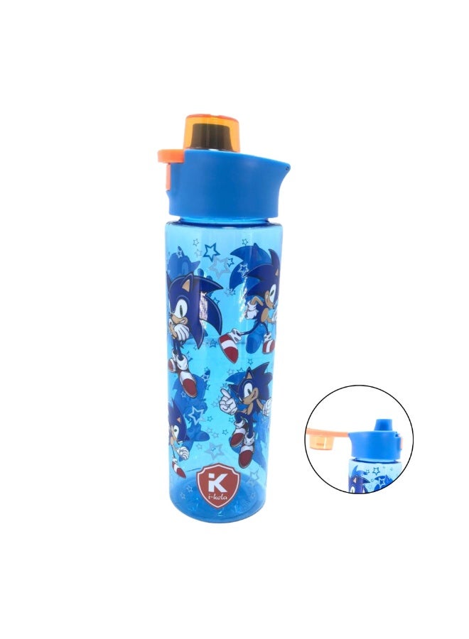 i-kola BLUE SO NI 700 ML Kids Water Bottle for School | BPA-Free Plastic Water Bottle for Boys & Girls | Leakproof, Unbreakable, Easy to Drink, Quick Open Lock (TS-9200 B 2) - Image 1
