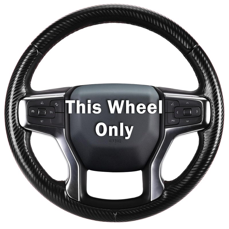 Aotoyou Steering Wheel Cover for Chevy Silverado 1500 2019-Present/ 2500 3500 2020-Present/Blazer 2019-Present (Gasoline Models)/ Suburban Tahoe 2021-2024, Car Steering Wheel Cover Accessories for Chevrolet - Image 1
