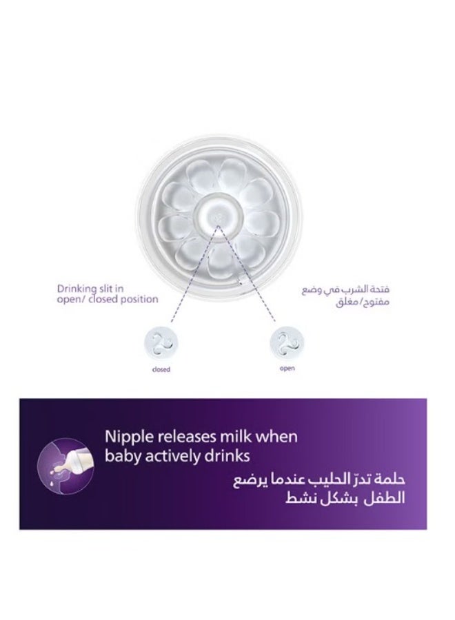 Philips Baby Feeding Bottle Teat Natural Response SCY965/02 | 6M+ Age | Flow 5 | BPA Free, Extra Fast Flow (Pack of 2 Nipples) | No.1 Brand Recommended By Moms Worldwide - Image 2