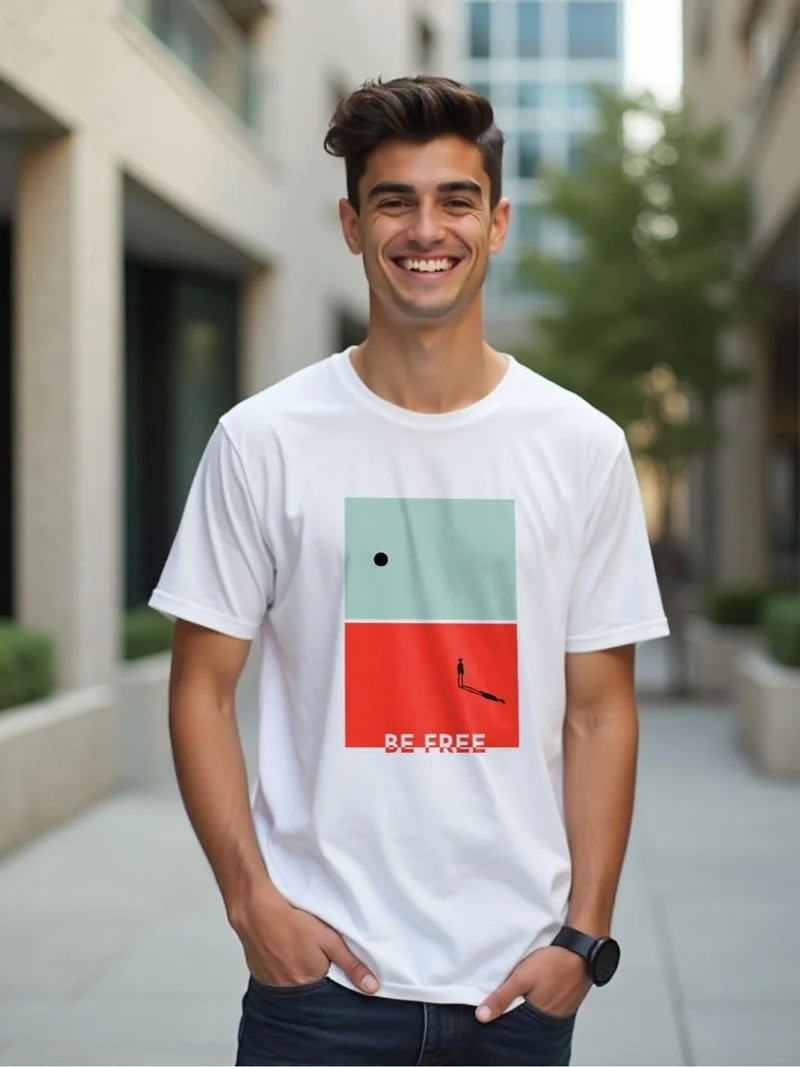 نوبيرو Men's Graphic Printed Cotton T-Shirt Pack of 3