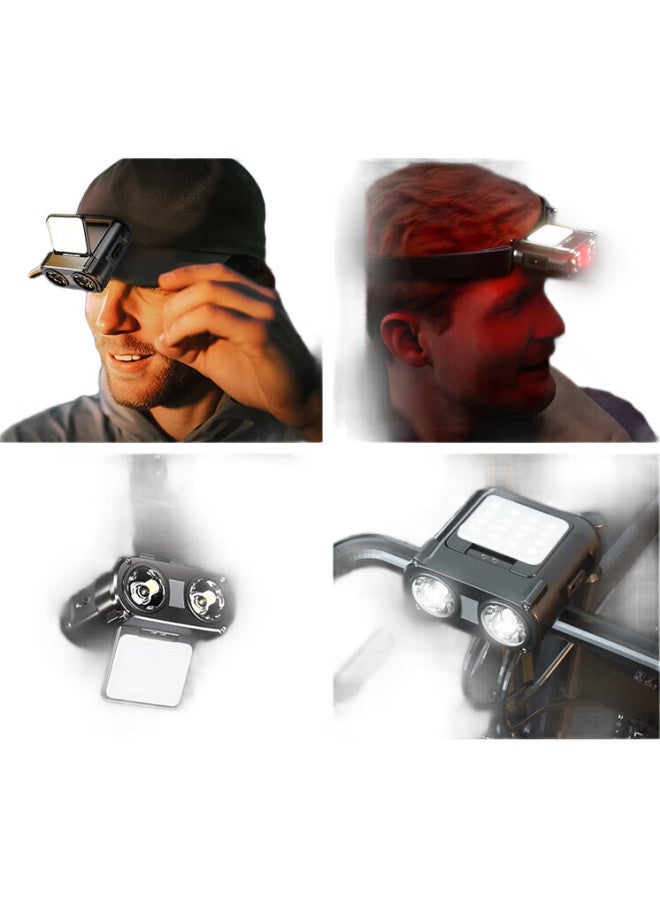 Tclmd86 Induction Headlamp Clip-On Light, High Brightness, Rechargeable, Outdoor Night Fishing, Long Battery Life, Ultra-Bright Head-Mounted Emergency Light - Image 1