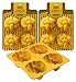 The Kosher Cook Silicone Braided Challah Mold  4 Small Challettes  Oval  Gold - Image 2