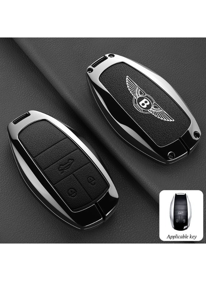 غطاء مفتاح السيارة الفاخر، مناسب لغطاء مفتاح بنتلي فاينينج سبور، بنتايغا، PHEV، بنتلي مولسان، بنتلي كونتيننتال جي تي غطاء مفتاح السيارة الفاخر