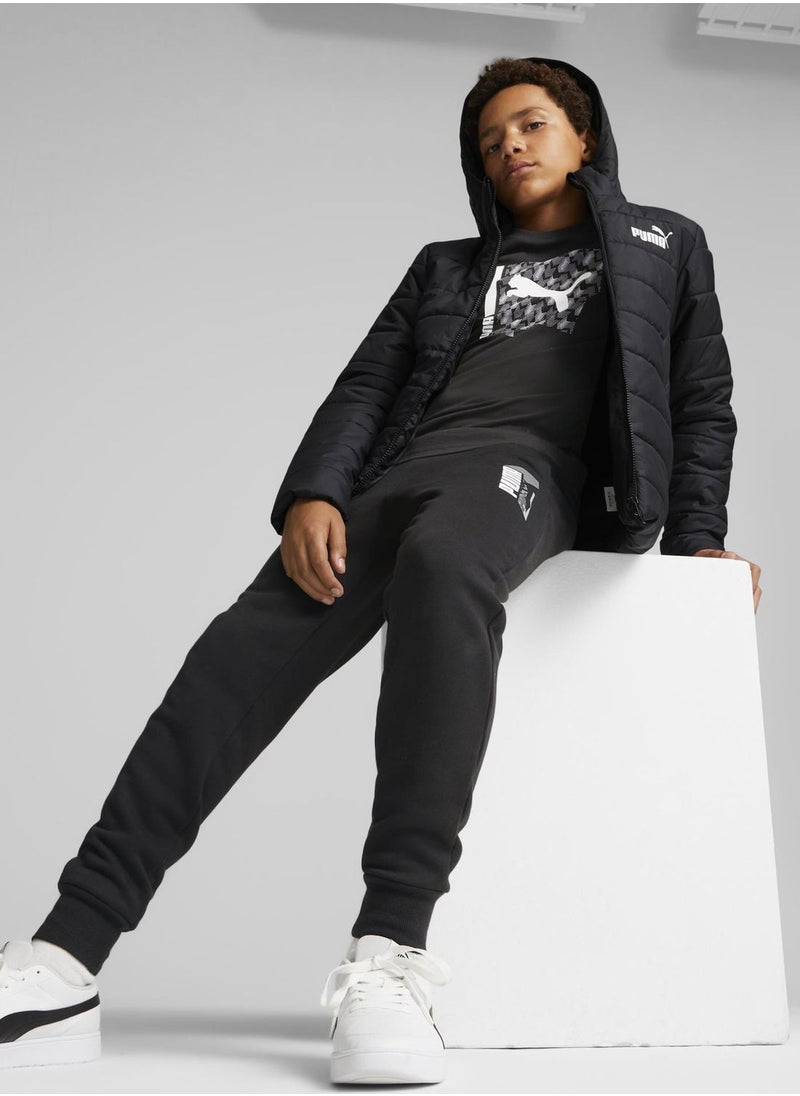 PUMA - Kids Essential Hooded Padded Jacket - Image 1