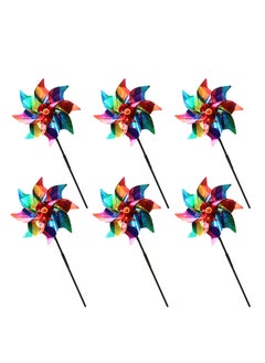 6 Pcs Reflective Bird Repellent Windmill, 24cm Pinwheel Deterrent Spinners for Scaring Birds Away from Home, Garden, Window, Farm, Sparkly Stripe Design - pzsku/ZBA78EA88C2A10D66A863Z/45/_/1722505713/6564cb78-de36-486c-8673-d07a2086d26c