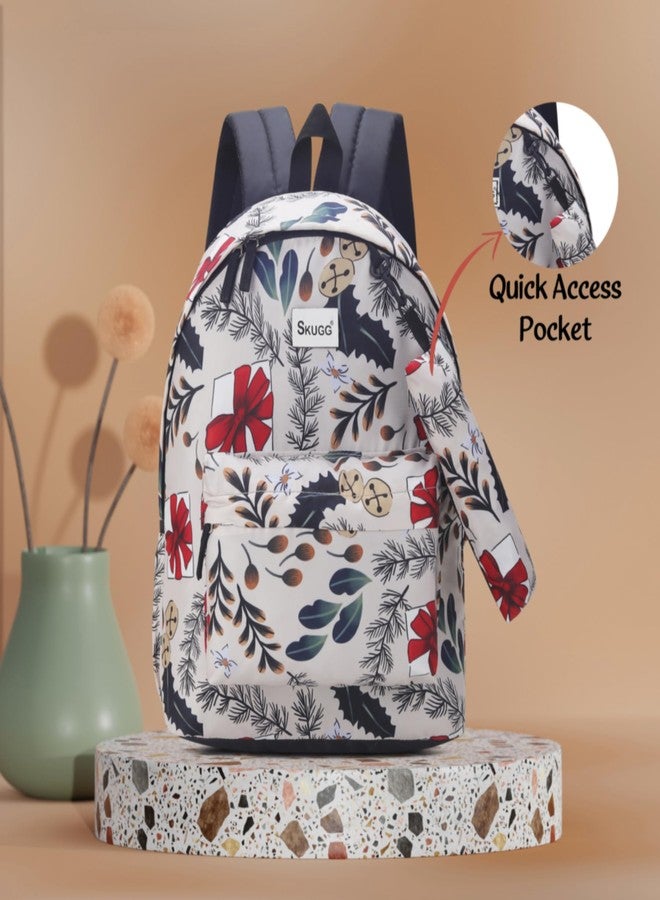 SKUGG Fashionable Casual Nylon Backpack for Womens Girls M Size Multipurpose BagPack Travel, Casual, College, Office, Work, Diwali Best Birthday Gifts Women & Girls - Image 2