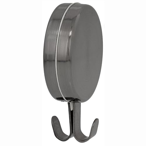 Haute Decor Attract Magnetic Wreath Hanger (Brushed Nickel) - Set of 2 Magnets - for 2 Metal Doors/Surfaces or 1 Single-Pane Glass Door/Window - Holds up to 10lbs. - Image 2