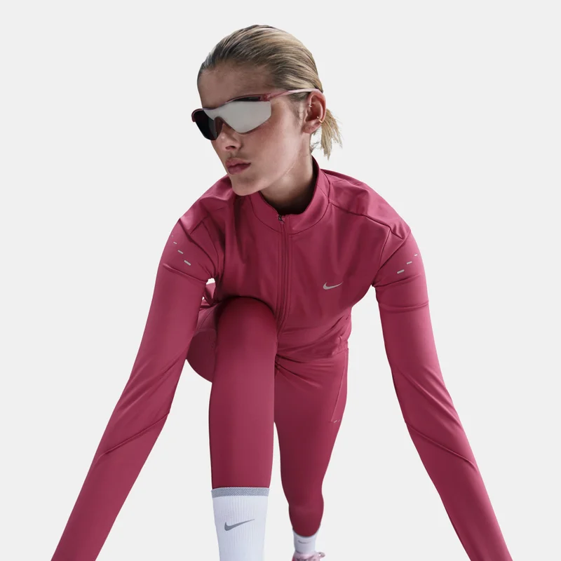 Nike Pink Women's Swift Dri-FIT Full-Zip Running Top for Women | Best Price UAE