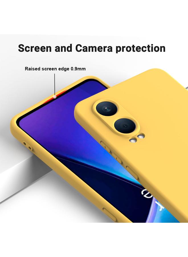 اس-توب جراب لهاتف OnePlus Nord CE4 Lite، جراب هاتف مقاوم للصدمات من السيليكون السائل بلون نقي - Image 4