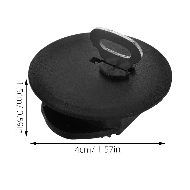 Piggy Bank Plug Stopper Cover Black Plastic Money Jar Hole Closure Replacement - Image 3
