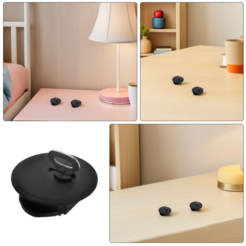 Piggy Bank Plug Stopper Cover Black Plastic Money Jar Hole Closure Replacement - Image 4