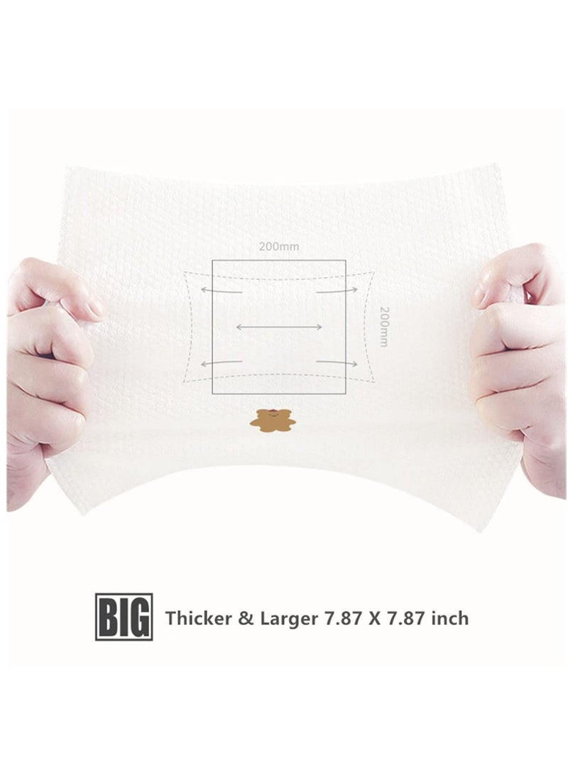 Disposable Cotton Face Towels - Dry Cleansing Wipes for Makeup Removal and Skin Care, Ideal for Sensitive Skin and Surface Cleaning, Perfect for Face Washing and Skincare Routine.  - Image 2