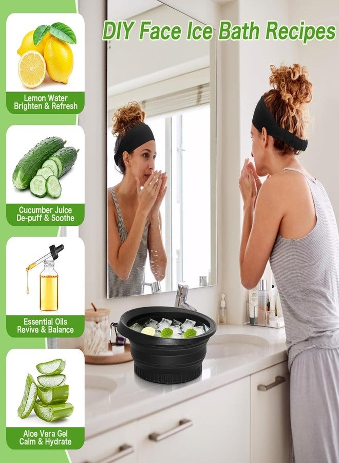 SKINSIDE Ice Bowl for Face Dip | Collapsible Silicone Facial Ice Water Bowl for Skin Icing, Depuffing & Glowing Skin | Reusable Cold Therapy Bowl for Women & Men - Image 4