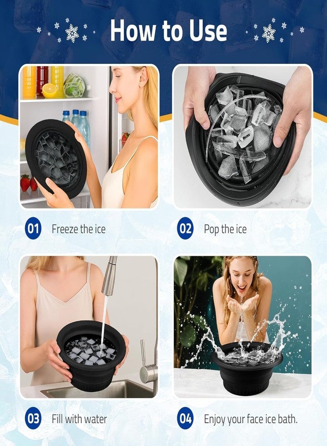 SKINSIDE Ice Bowl for Face Dip | Collapsible Silicone Facial Ice Water Bowl for Skin Icing, Depuffing & Glowing Skin | Reusable Cold Therapy Bowl for Women & Men - Image 5
