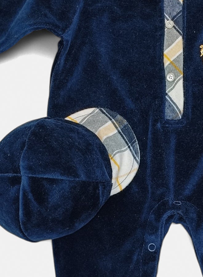 BabyShoora Baby Unisex Velvet Winter Bodysuit - Image 2