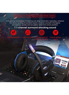 OVLENG Q10 Usb Wired Gaming Headset Virtual 7.1 Channel For Ps4 Pc Laptop Noise Cancelling Over Ear Headphones With Mic Led Light Bass Surround Soft Earmuffs For Games  - Image 4