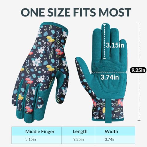 Baidast Gardening Gloves for Women, Breathable Leather Garden Gloves with Grip, Thorn Proof Working Gloves for Digging, Planting, Pruning - Image 5