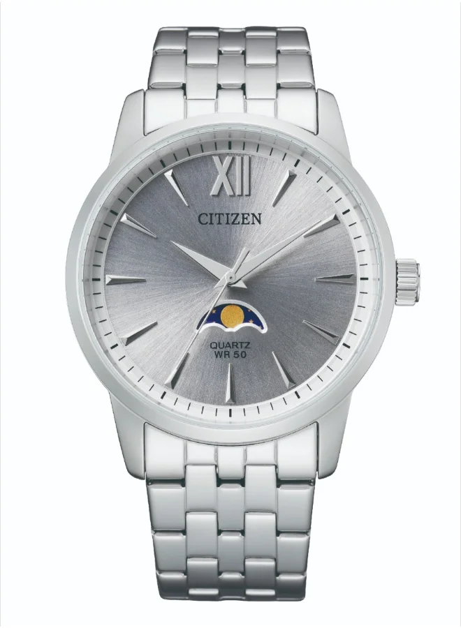 CITIZEN Stainless Steel Analog Watch AK5000-54A - 42 mm