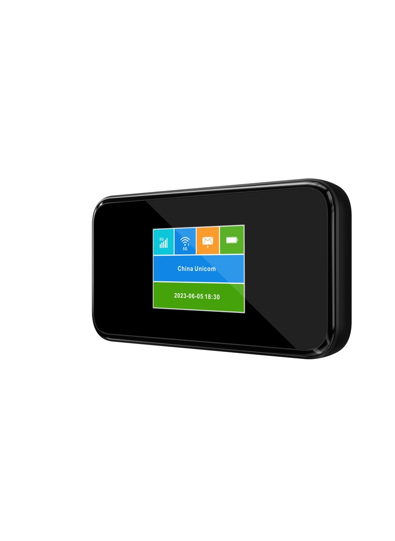 porodo - Portable 5G Router High-Speed /Connect Up To 16 Devices /40M Signal Distance / Fast and Secure Internet Connectivity On the Go for Office and Home - Black - Image 1