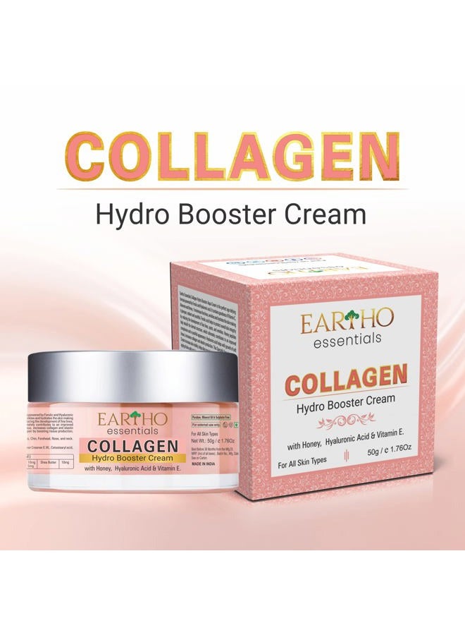 EARTHO essentials Ayurvedic Collagen Hydro Booster Cream with Hyaluronic Acid, Honey and Vit-E, 50 Grams - Image 5