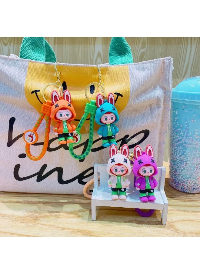 LABUBU Labubu keychain cute school bag pendant small gift  - Image 5