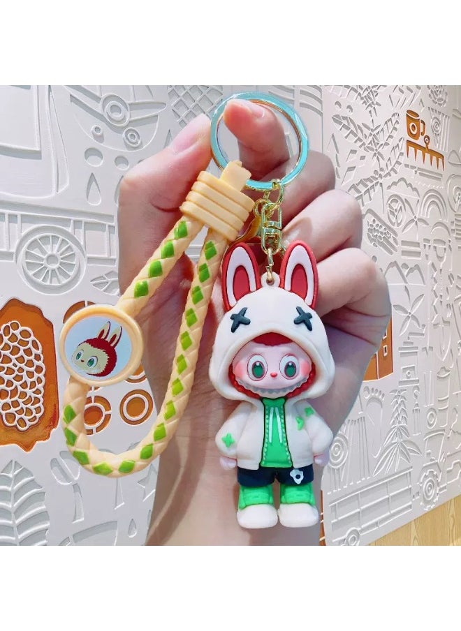 LABUBU Labubu keychain cute school bag pendant small gift  - Image 1