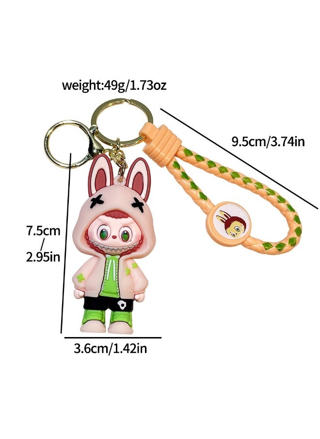 LABUBU Labubu keychain cute school bag pendant small gift  - Image 2