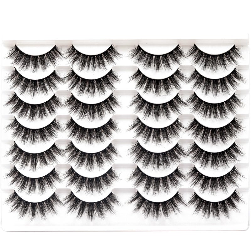 Fyonas Fluffy Lashes Wispy False Eyelashes Natural Look Volume & 3D Faux Mink Strip Lashes 15-18mm (815) - Image 5