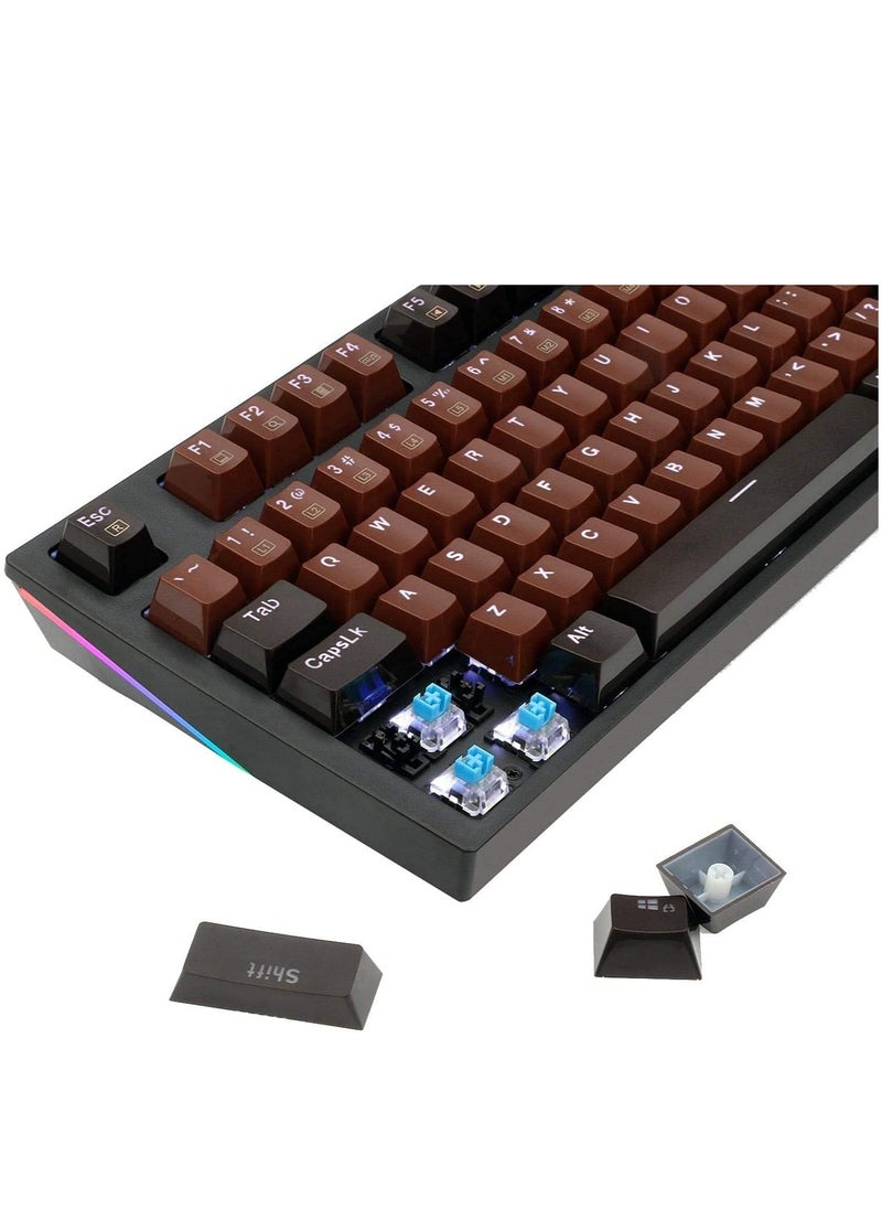REDRAGON K592 Mechanical Gaming Keyboard, Wired with Ultra-Fast V-Optical , Blue Switches with White Backlight and RGB Side Lighting, No Lag or Conflict Keys, Durable Design with 100 Million Keystroke Lifespan, Water Resistant and Supports Macro Customization, Professional Performance for Maximum Control in Gaming and Office Work  - Image 3