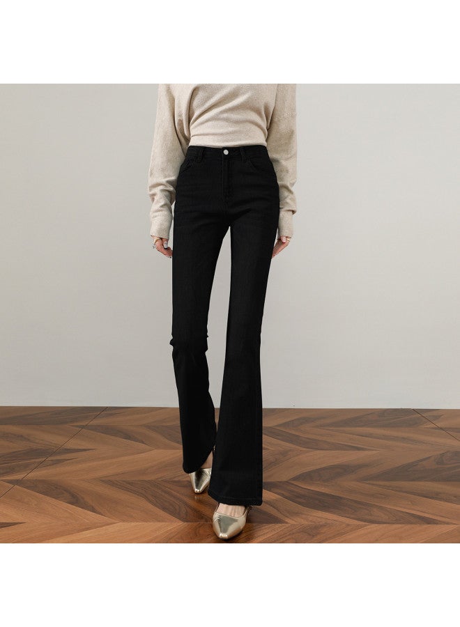 Baleno Flared Jeans For Women - High Waist Slimming Stretchy Summer Pants, Trendy Bootcut Trousers For Work & Casual Outfits - Image 5