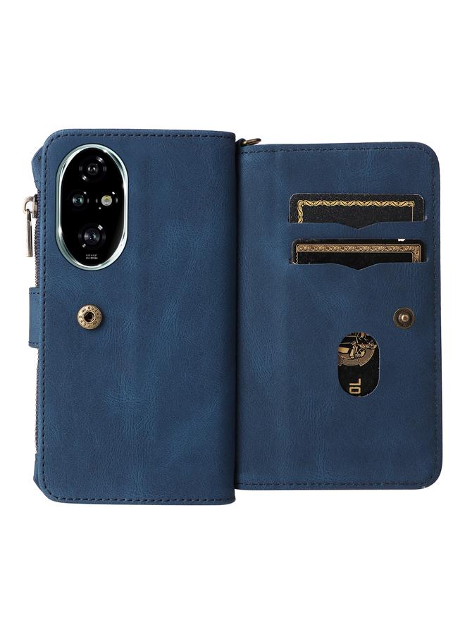 S-TOP Case For Honor 200 Pro Skin Feel Multi Card Slots Zipper Wallet Leather Phone Case - Image 3