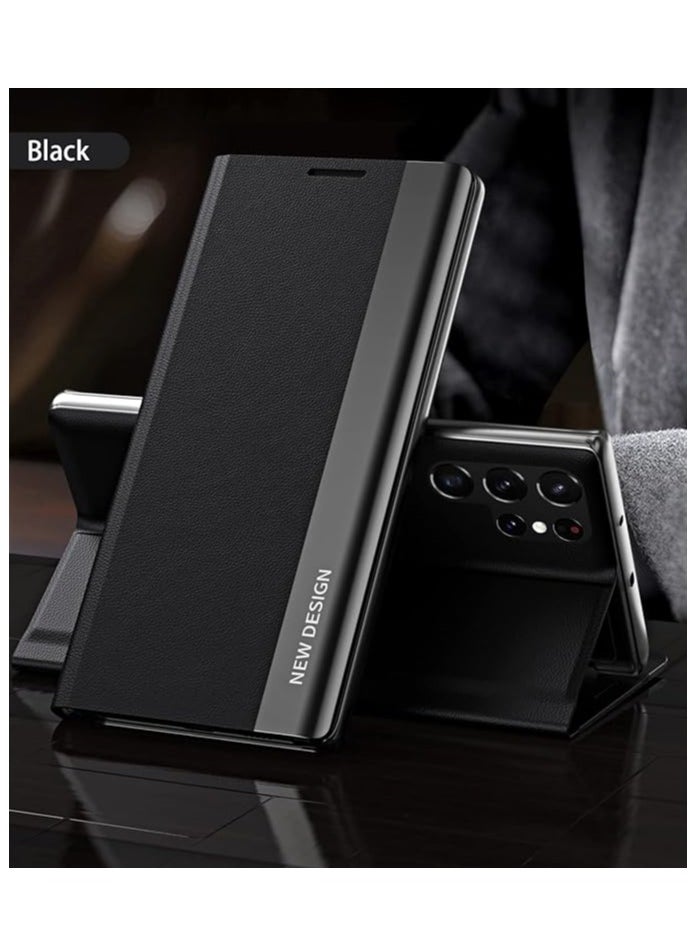 Generic - Flip Case Cover With Stand For Samsung Galaxy S20 Plus Black - Image 1