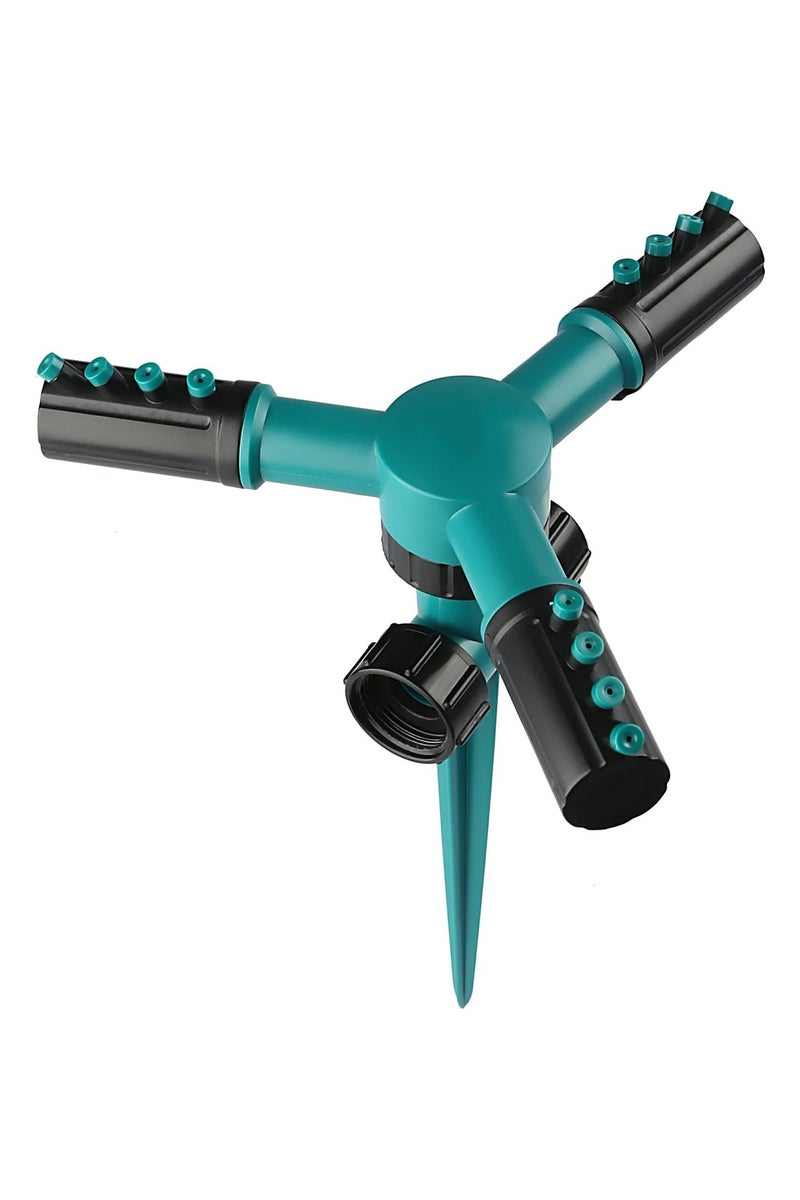 Plan A 360° Rotating Automatic Water Sprinkler with Triple Holes for Large Areas Garden and Yard - Rotating Plant Watering System for Integrated Irrigation and Air Cooling - Image 1