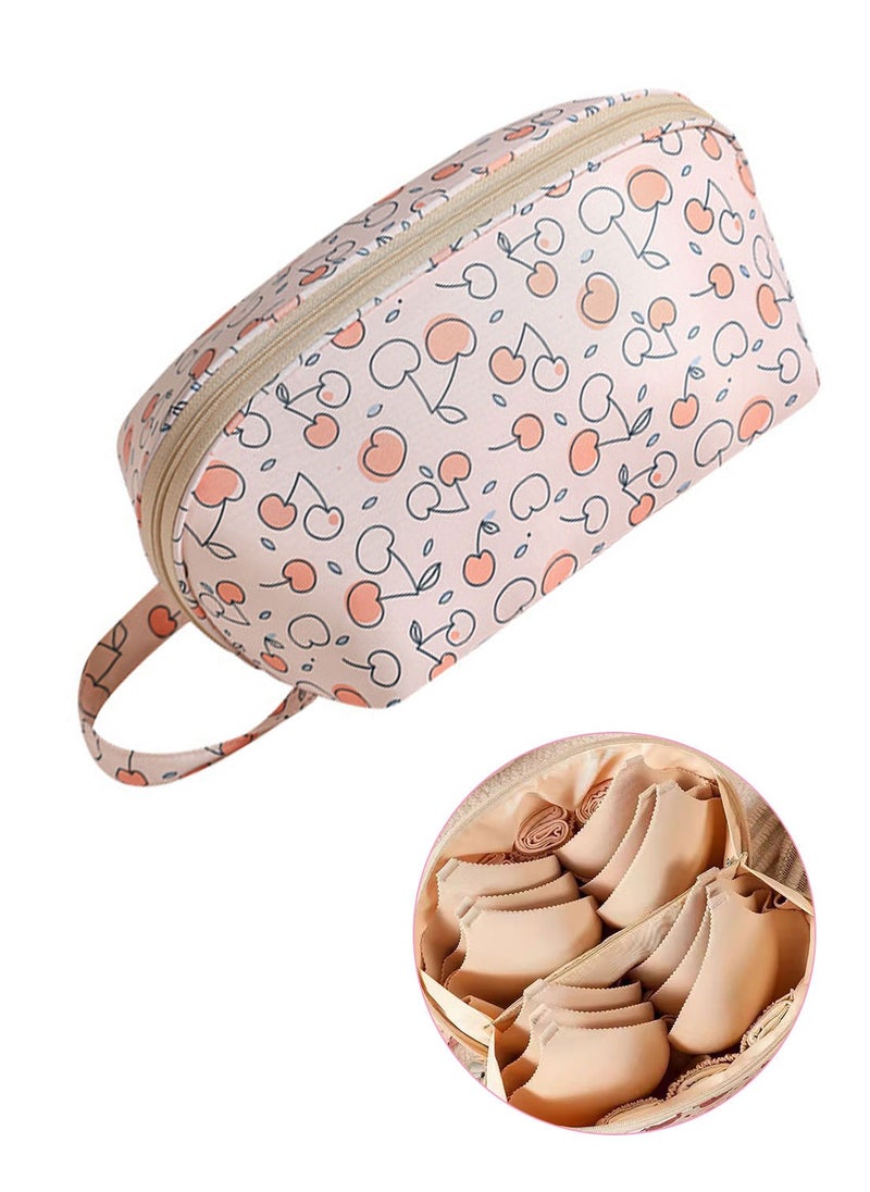 Syarme Underwear Organizer Bag for Travel, Large Travel Bra Underwear Storage Bag with Liner, Cube Multifunctional Travel Waterproof Pouch Cosmetic Bag for Travel  - Image 1
