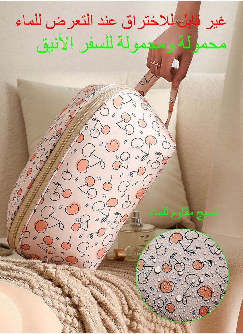 Syarme Underwear Organizer Bag for Travel, Large Travel Bra Underwear Storage Bag with Liner, Cube Multifunctional Travel Waterproof Pouch Cosmetic Bag for Travel  - Image 4
